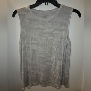 Nine West Womems Light Gray Camo Tank